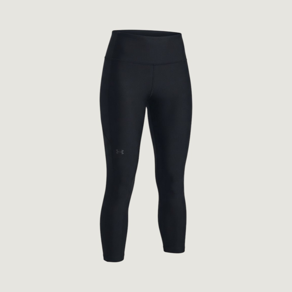 Under Armour HeatGear Compression Leggings Black Cropped High Waist Women Medium